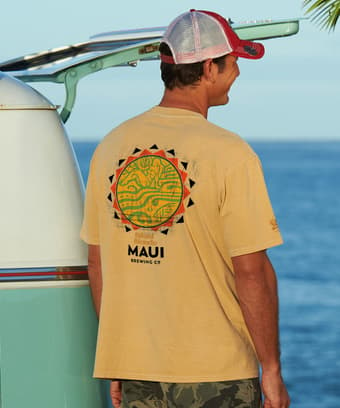 Maui Brewing Co New Bikini Blonde - Beer Dyed Short Sleeve Crewneck T-Shirt