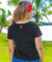 Moana Quilt - Black Short Sleeve Scoop Neck T-Shirt