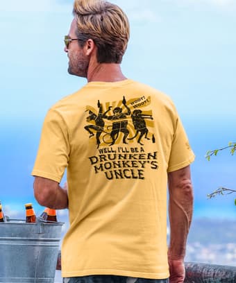 Monkeys Uncle - Beer Dyed Short Sleeve Crewneck T-Shirt