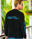 Kai Nui Offshore - Black Long Sleeve Crewneck T-Shirt