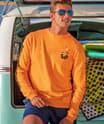 Lawaia Makau Ulua - Apricot Dyed Long Sleeve Crewneck T-Shirt