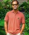 Kokopelli Sun - Chile Dyed Short Sleeve Pique&#39; Polo Shirt