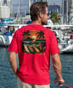 Papara Sunset - Cherry Dyed Short Sleeve Crewneck T-Shirt