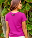 B. Kliban Cat Nest - Berry Short Sleeve Scoop Neck T-Shirt
