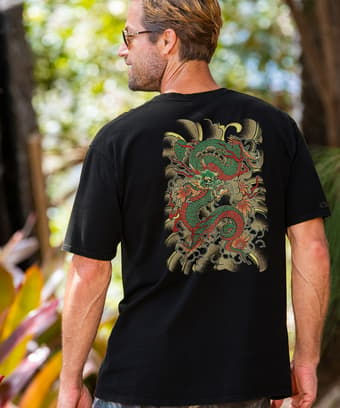 Dragon Force - Black Short Sleeve Crewneck T-Shirt