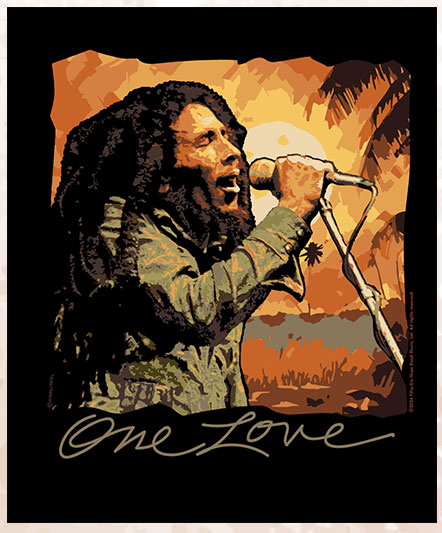 Bob Marley One Love - Black Short Sleeve Crewneck T-Shirt | Shop Now