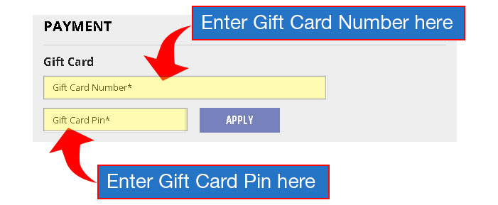 Gift Card Checkout